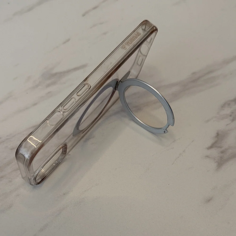 Transparent MagSafe-Compatible Clear Phone Case - Clear